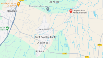 Carte St-Paul-les-Fonts